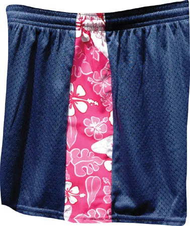 GENERIC Fit2Win Women&#39;s Tricot Mesh Short with Floral Side Inserts