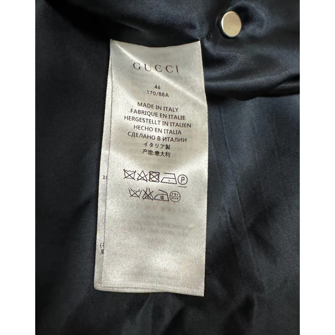 Gucci men's bomber jacket