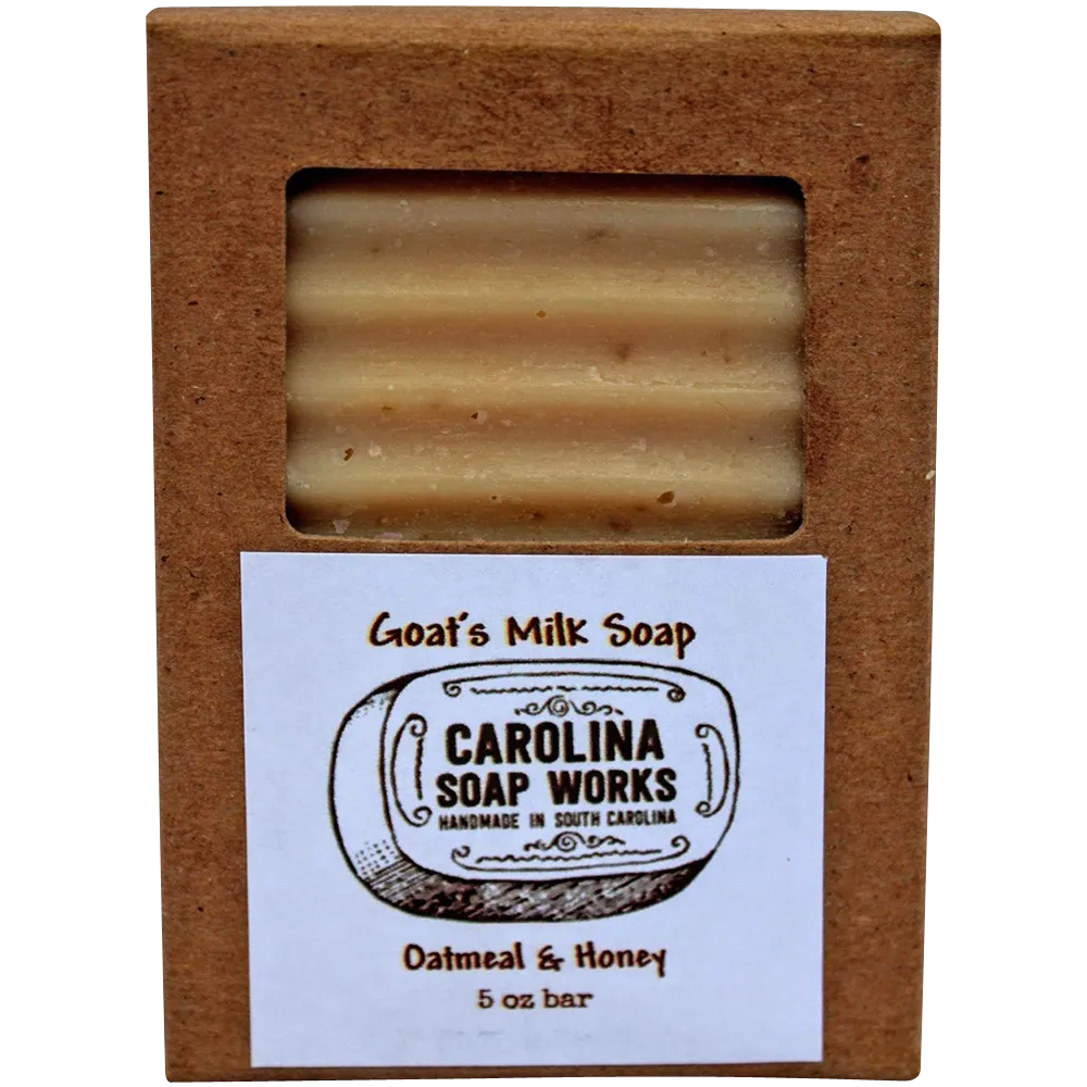 Handmade goat milk soap oatmeal & honey