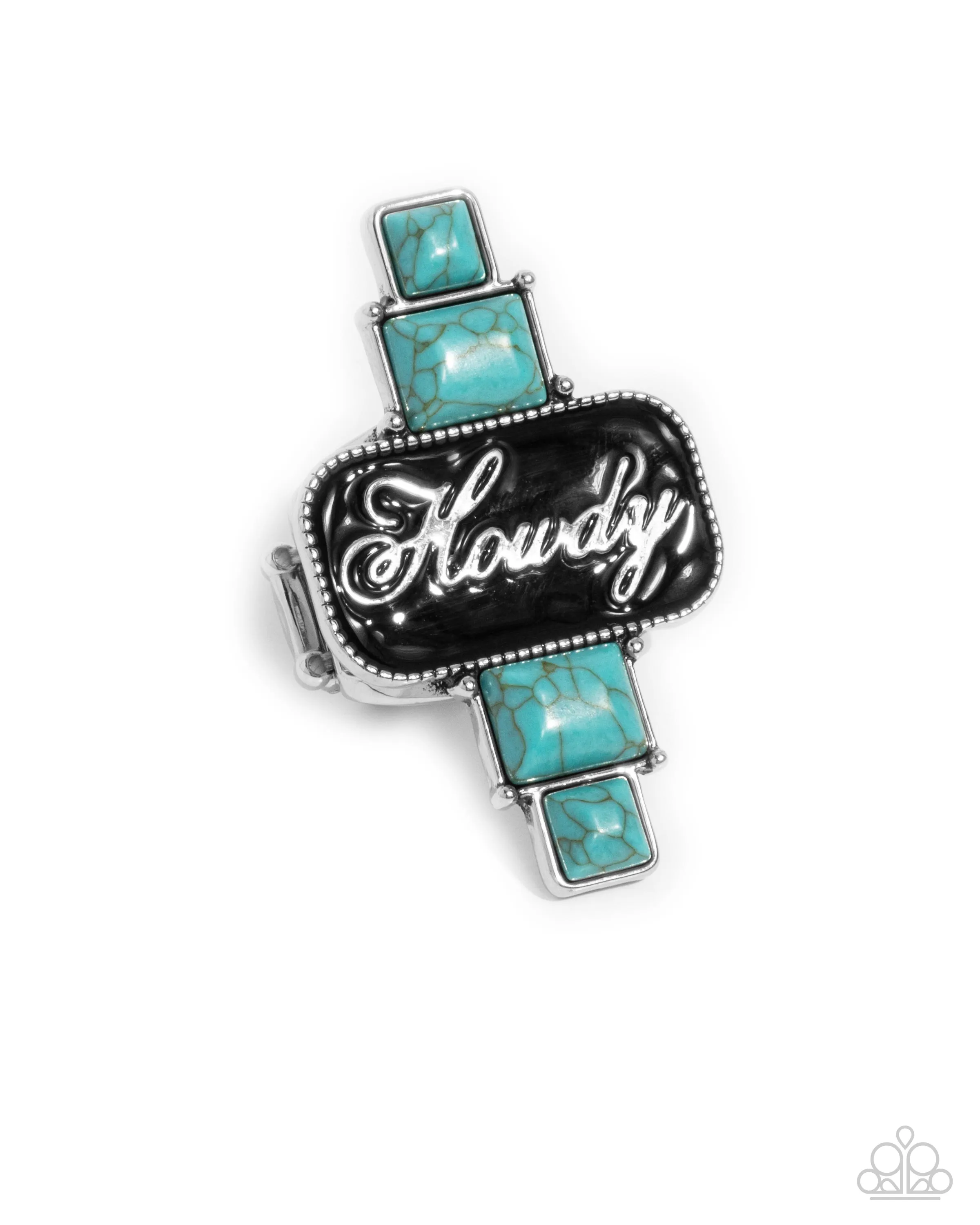 Howdy Holiday - Blue Paparazzi Accessories