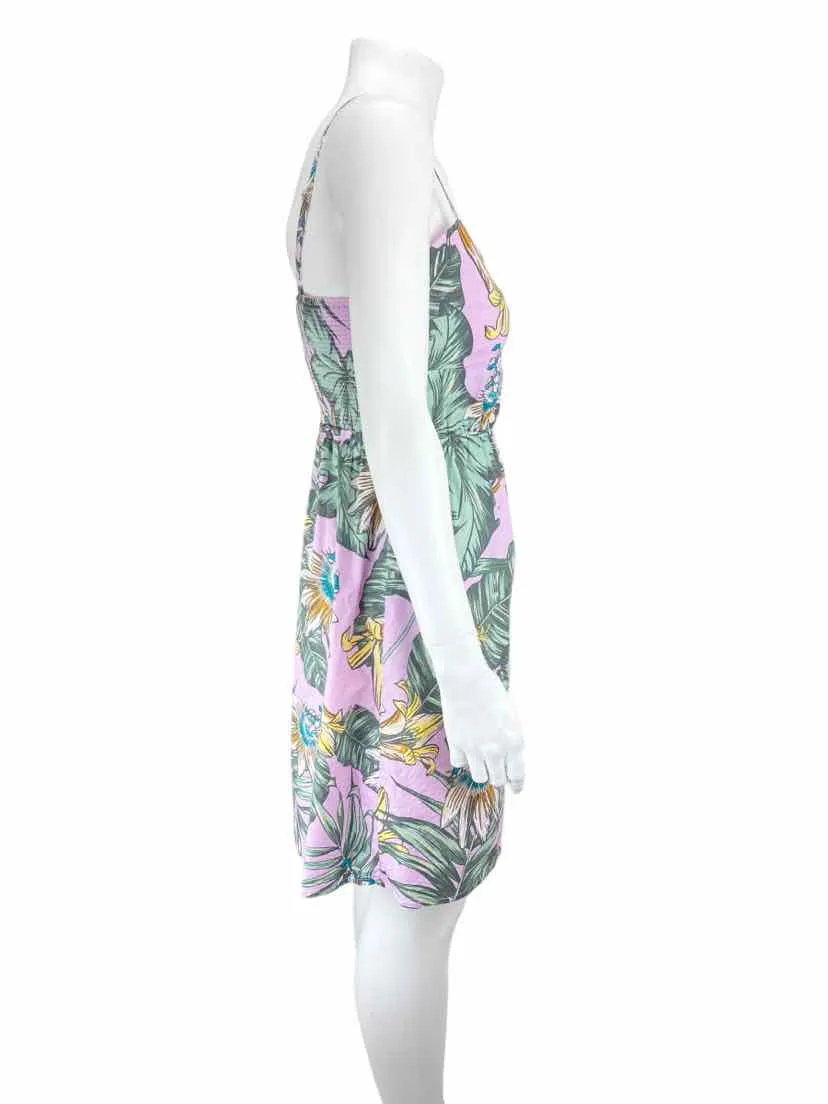 J. Crew Factory, Women's Tropical Floral Dress, Pink/Multi, Size S