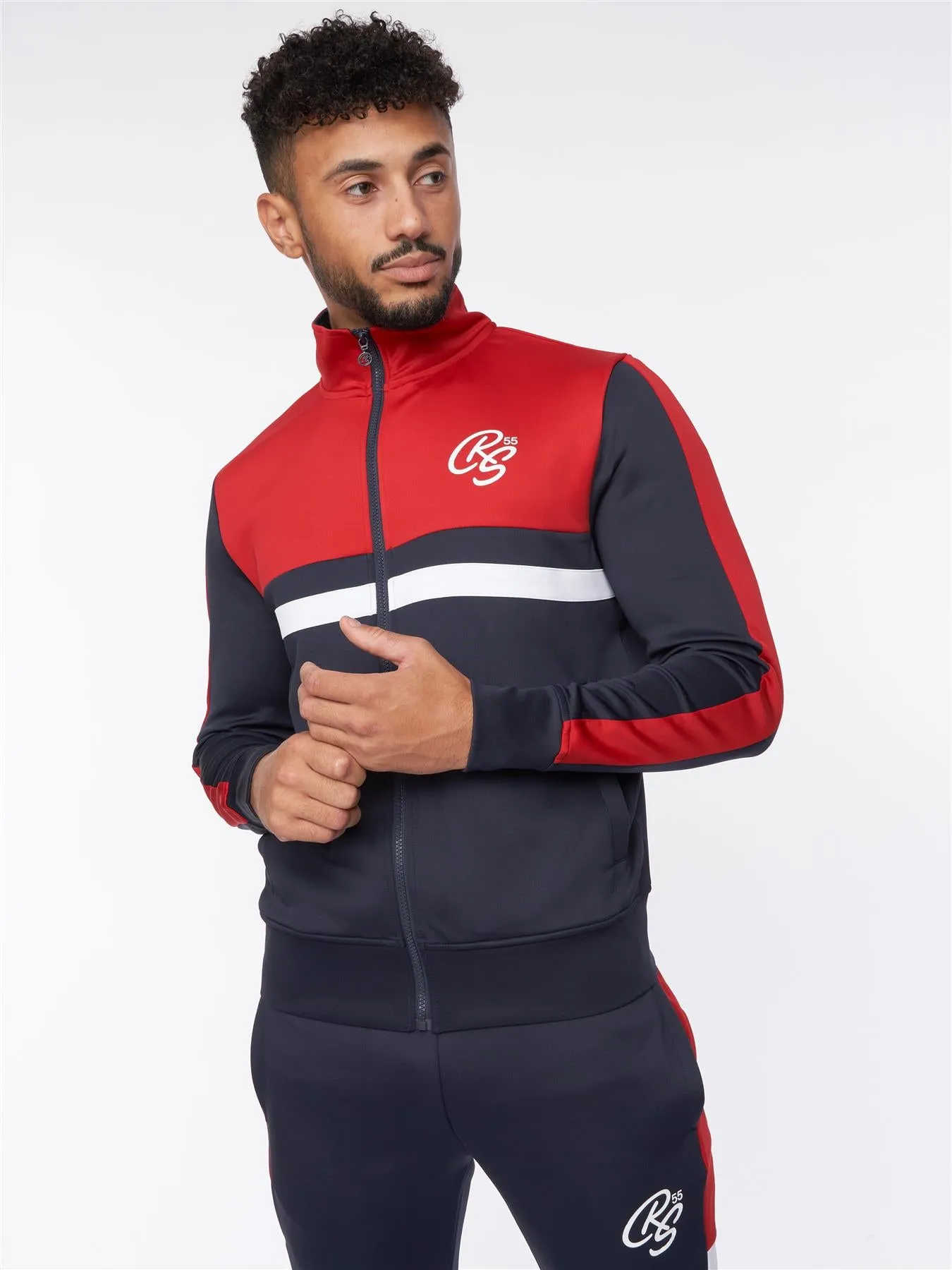 Kamari Tracksuit Navy/Red
