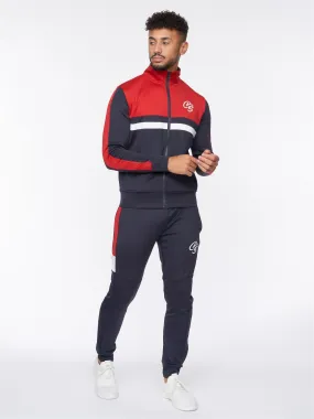 Kamari Tracksuit Navy/Red