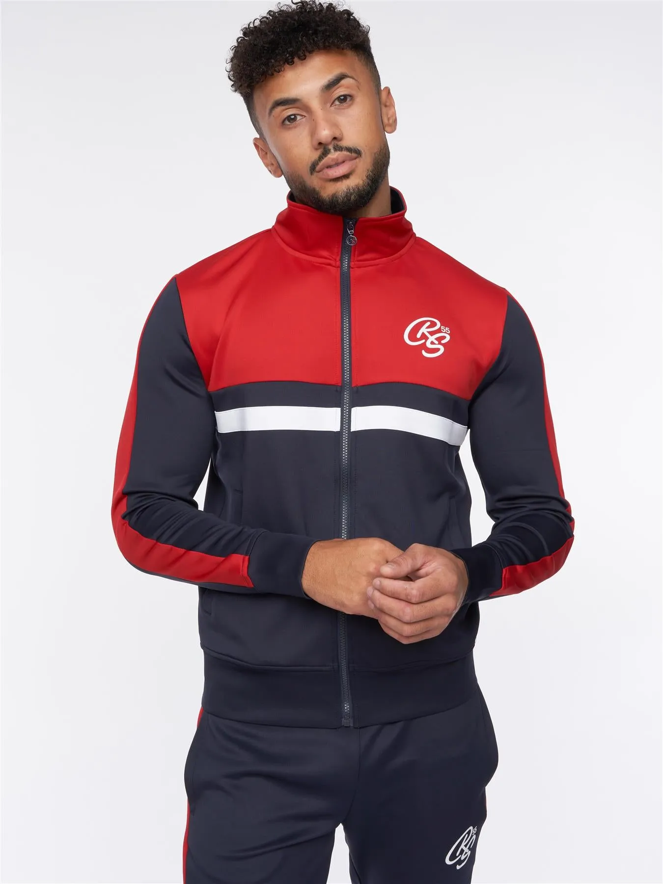 Kamari Tracksuit Navy/Red