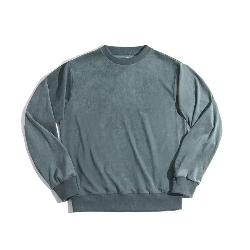 Maden Harajuku Vintage Sweatshirt Men Navy Retro Cotton Sweatershirts Men&#39;s Sweatshirts Clothing Coat Homm Causal Velet