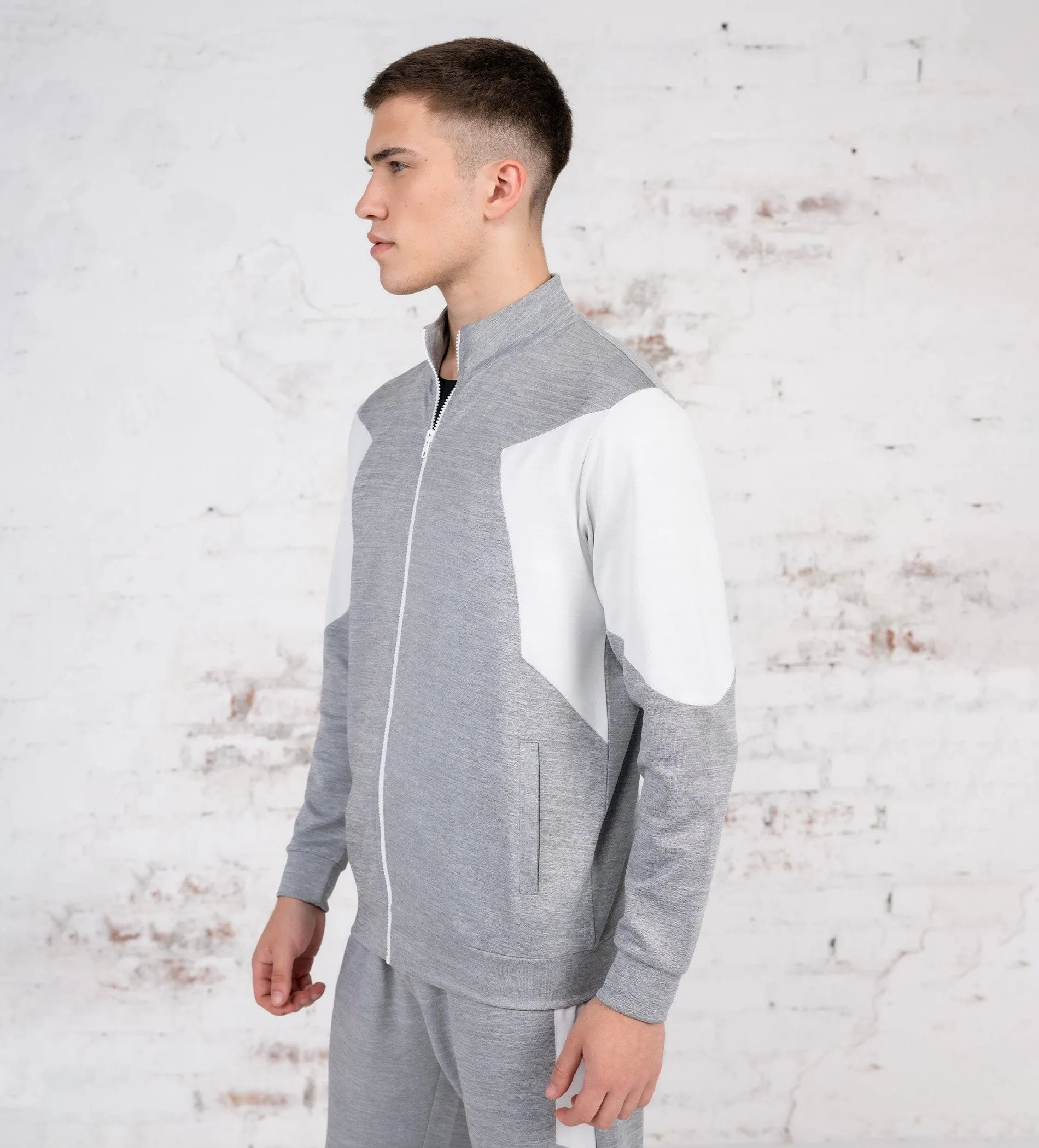 Melange Contrast Dry fit Sweatshirt