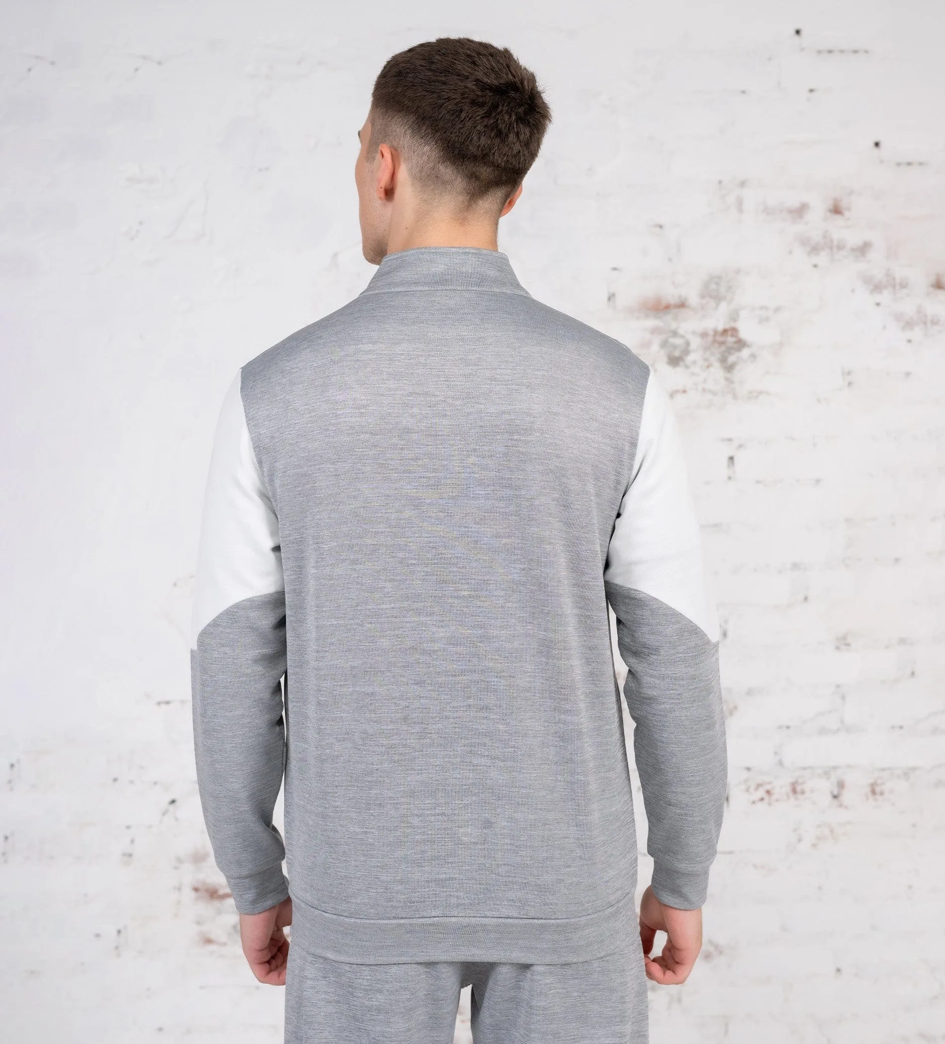 Melange Contrast Dry fit Sweatshirt