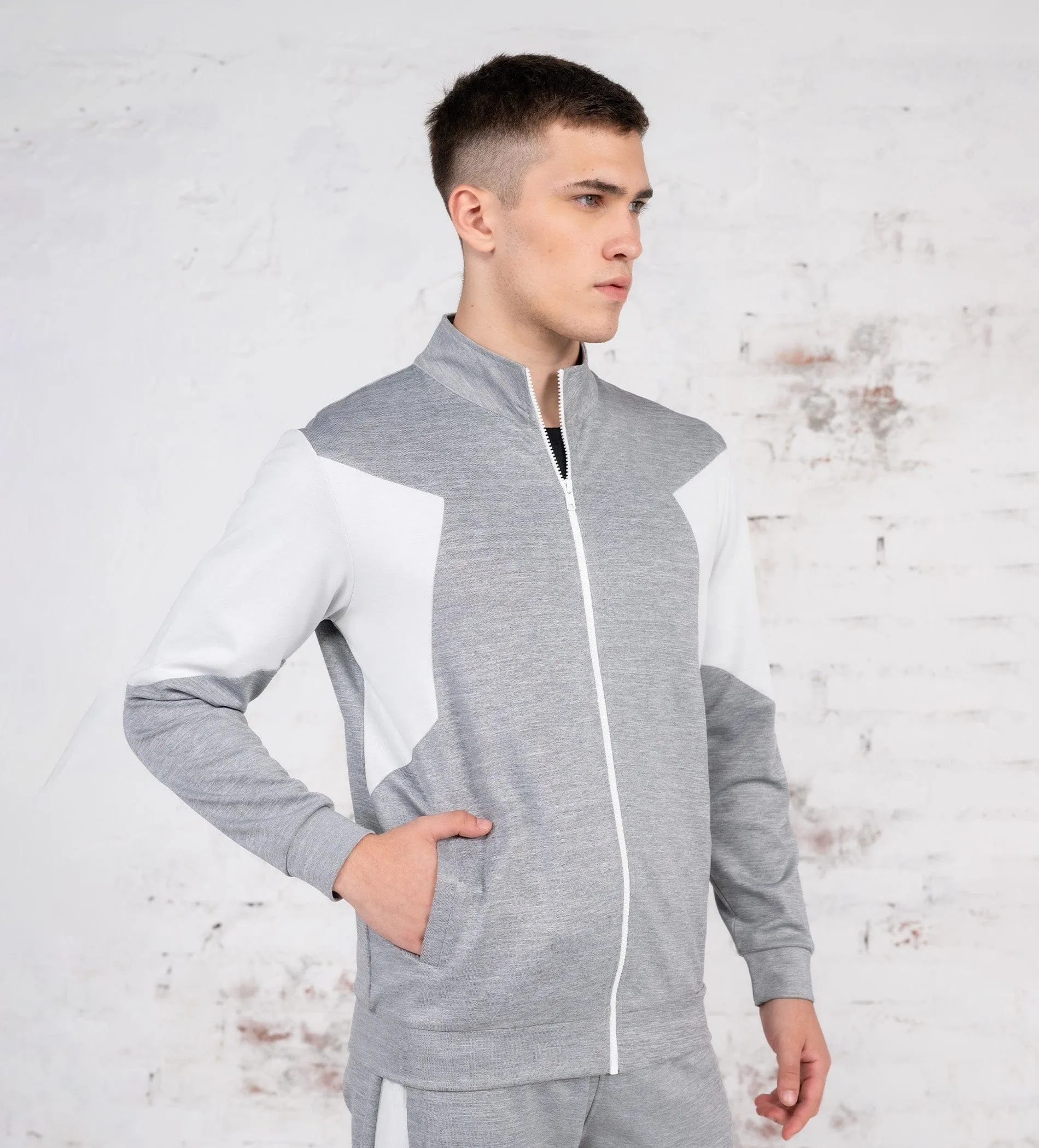 Melange Contrast Dry fit Sweatshirt