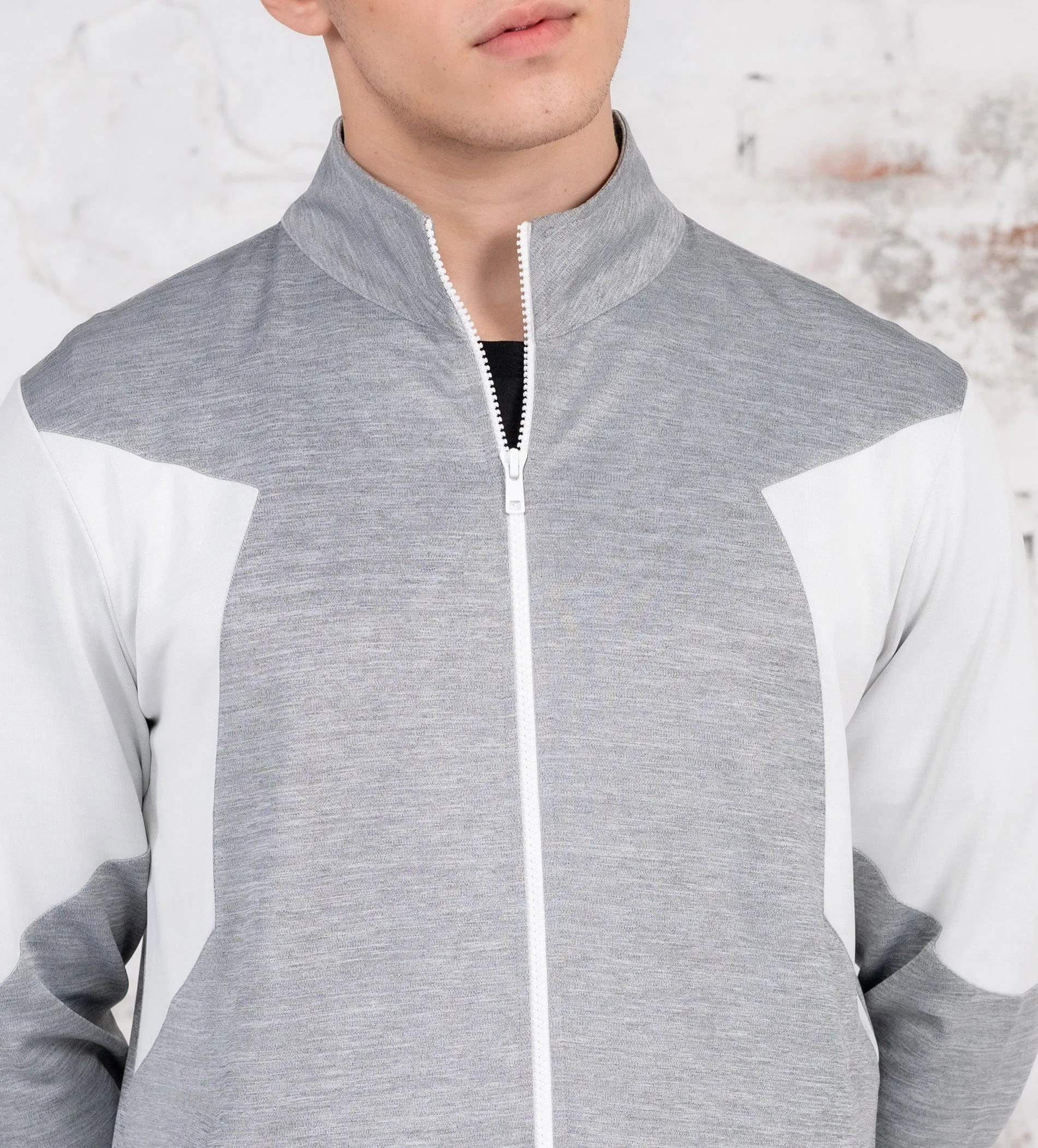 Melange Contrast Dry fit Sweatshirt