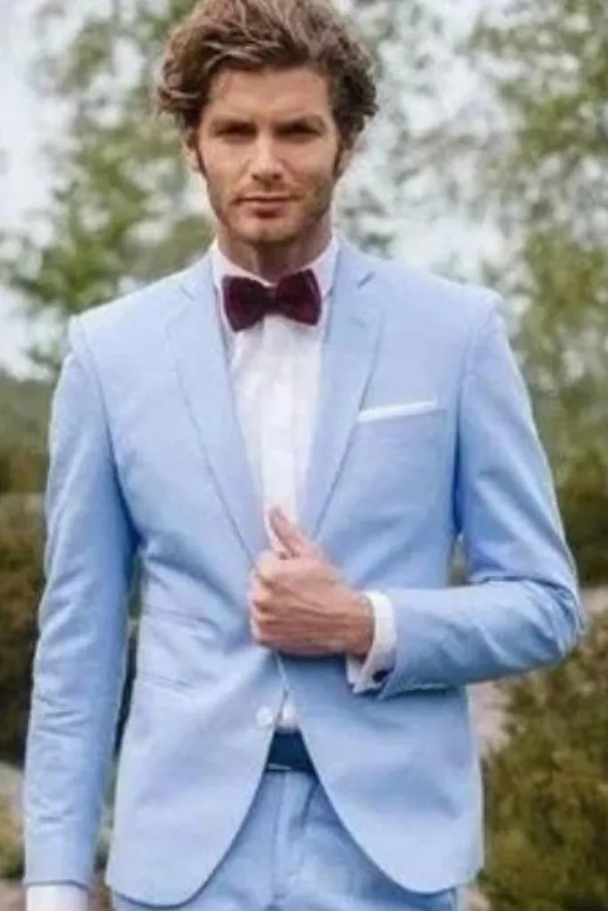 Men Sky Blue Coat Wedding Blazer Slim Fit Coat Dinner Coat Party Wear Coat Blue Elegant Blazer Gift For Mens