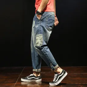 Men's Casual Ripped Jeans | Plus Size