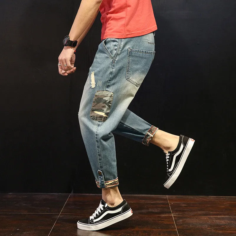 Men's Casual Ripped Jeans | Plus Size