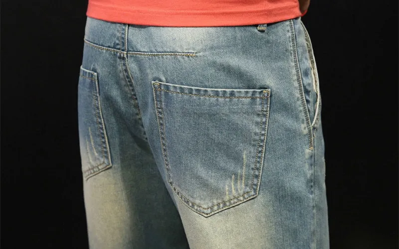 Men's Casual Ripped Jeans | Plus Size