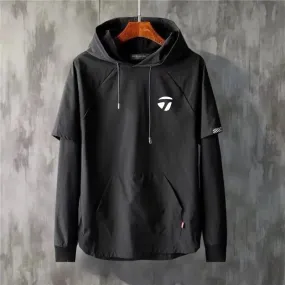 Men's Golf Clothing Autumn Men's Long-sleeved T-shirt Men's Top Clothing Sports Men's Golf Jacket Hooded Top