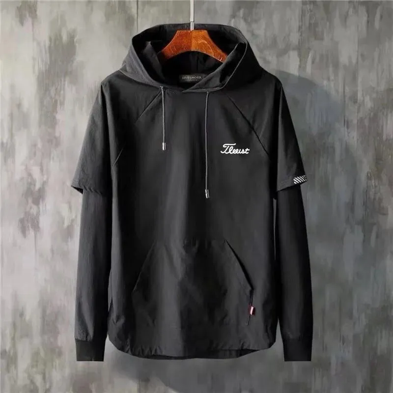 Men's Golf Clothing Autumn Men's Long-sleeved T-shirt Men's Top Clothing Sports Men's Golf Jacket Hooded Top