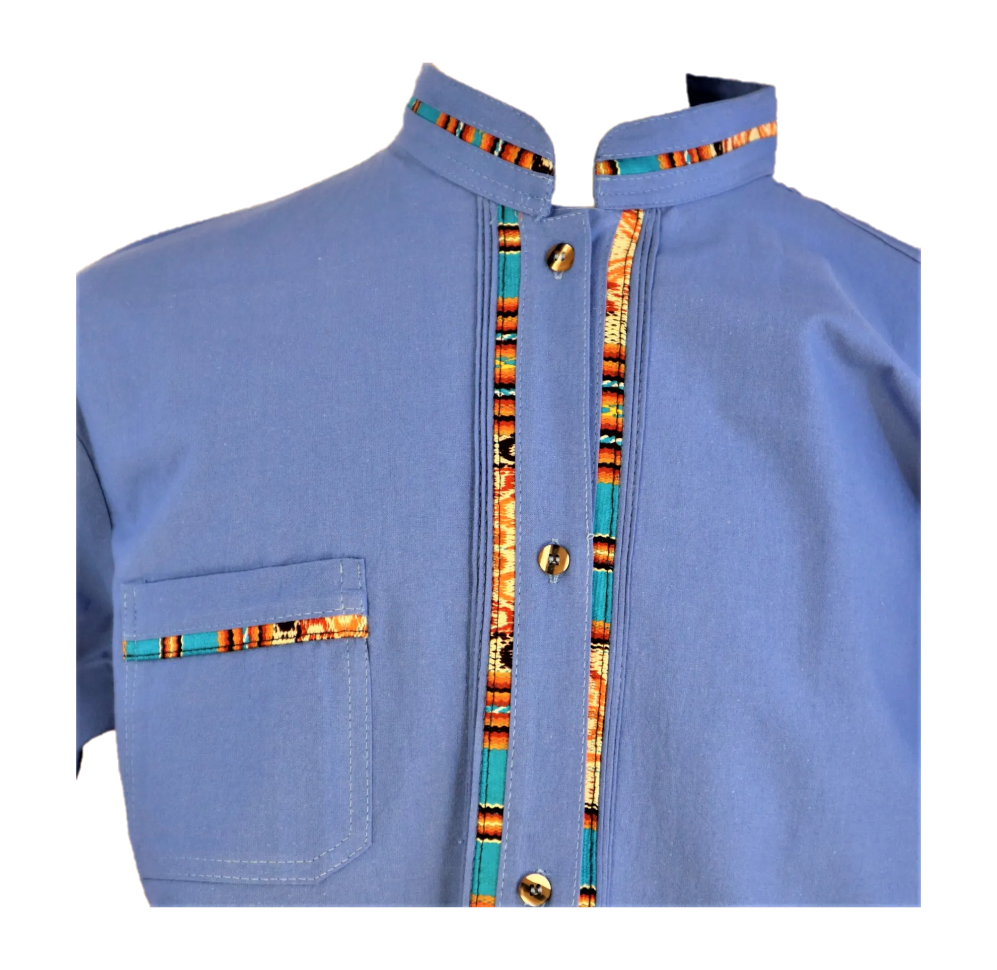 Mexican Men's Guayabera Button Down Shirt