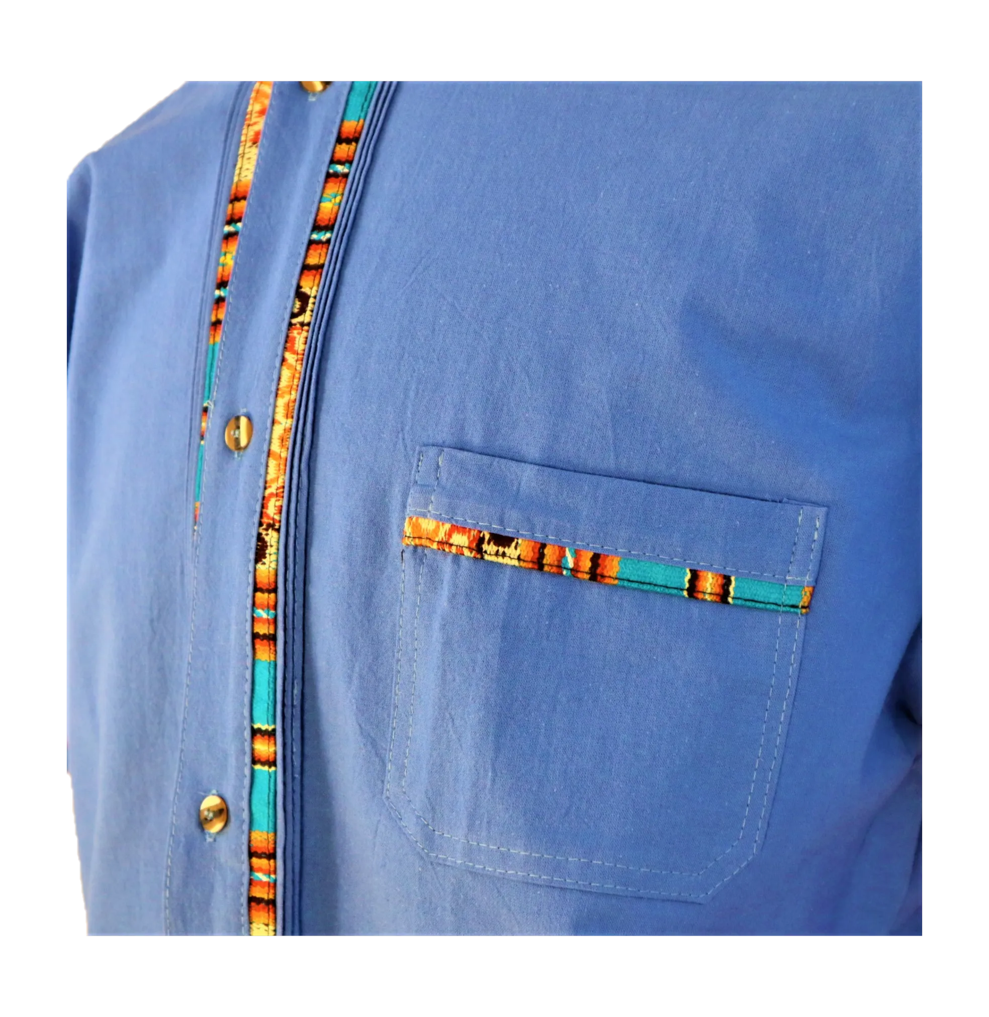 Mexican Men's Guayabera Button Down Shirt