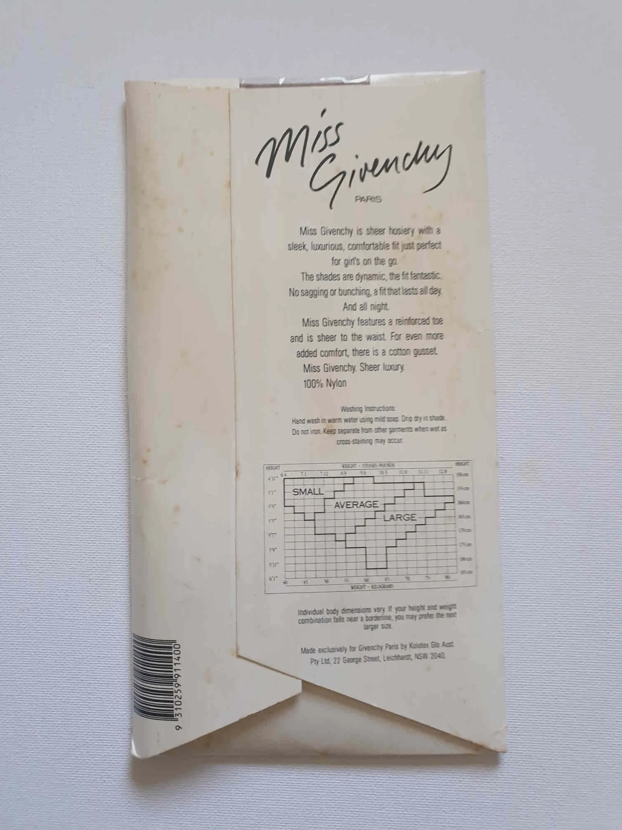 Miss Givenchy Sheer Grey Pantyhose, Tights - Petite