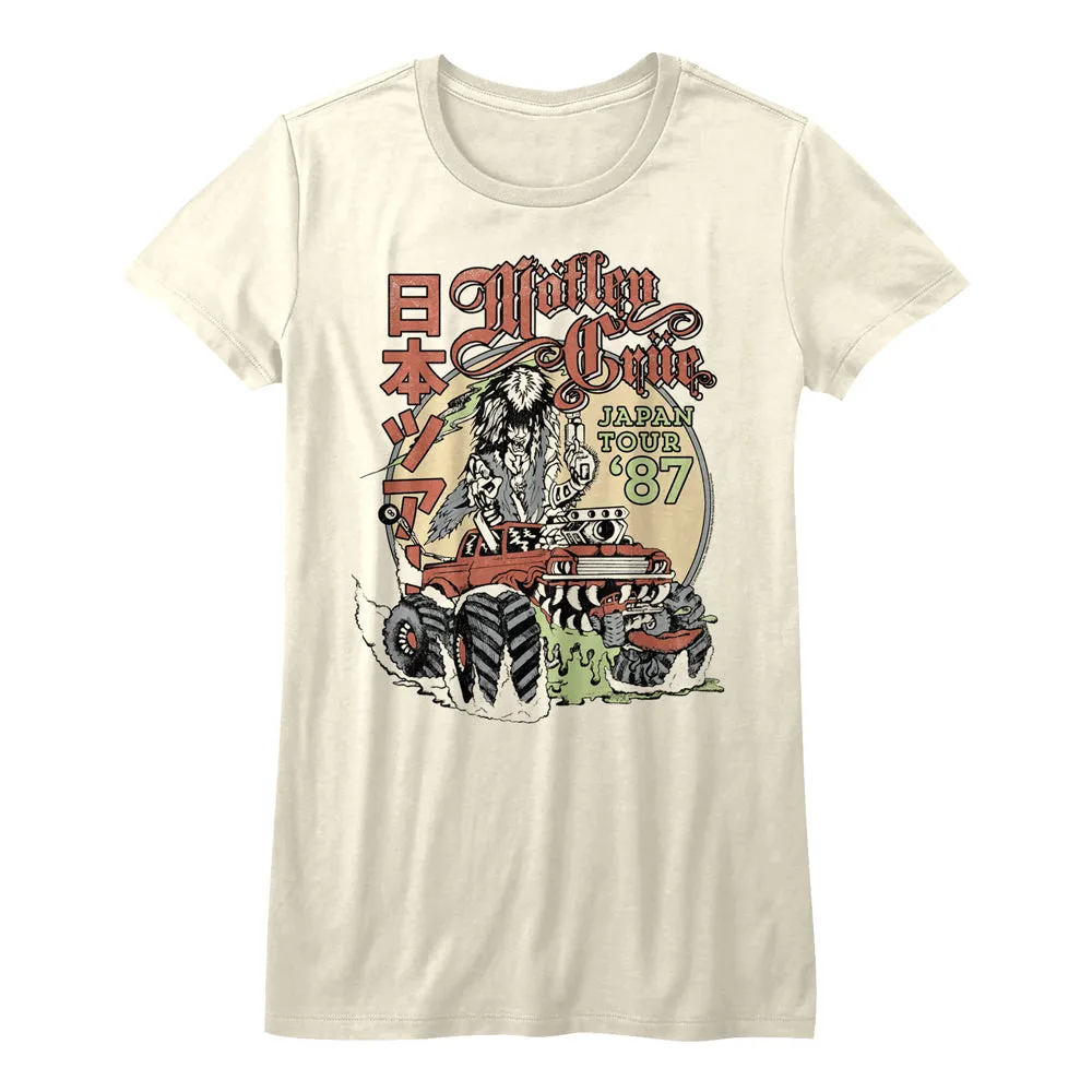 Motley Crue Japan Tour Women's Juniors T-Shirt