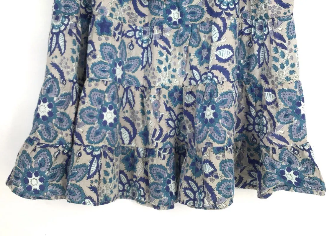NWT Dylan Women's Blue Floral Flare Skirt - Size S