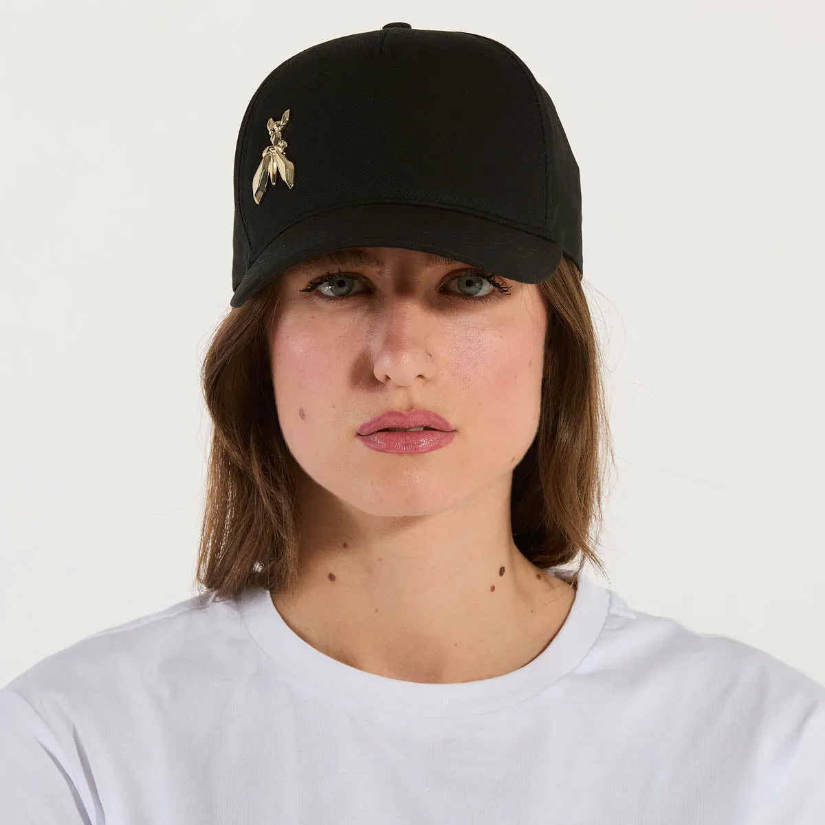 Patrizia Pepe baseball cap fly in cotone nero