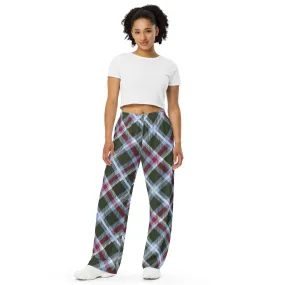Plaid All-over print unisex wide-leg pants