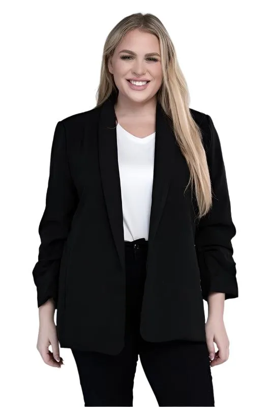 Plus Shawl Lapel Blazer