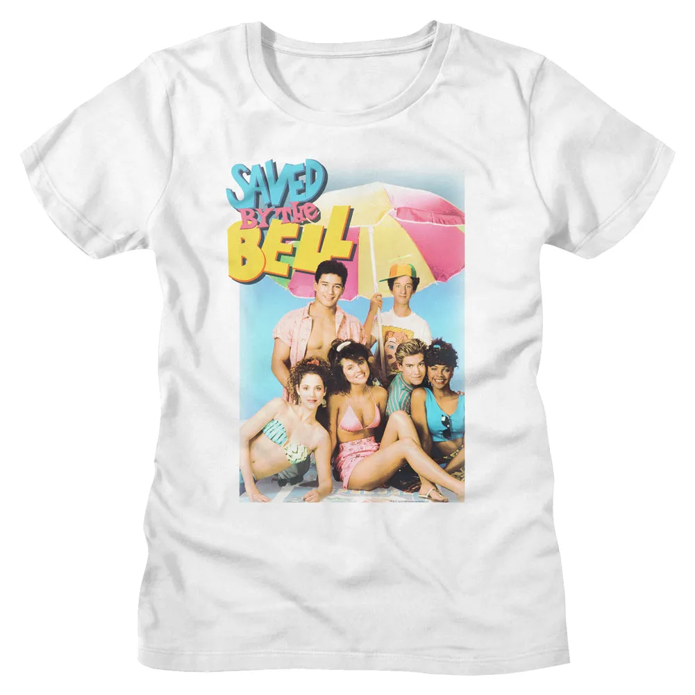 Saved By The Bell Faded Beachy Women's T-Shirt