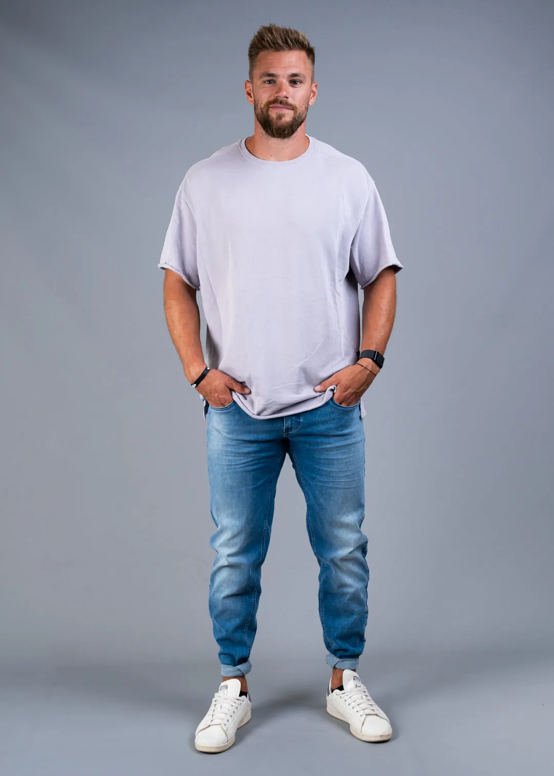 SLIM FIT MEN'S JEANS - ICE BLUE