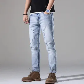 Slim fit Ripped White Jeans