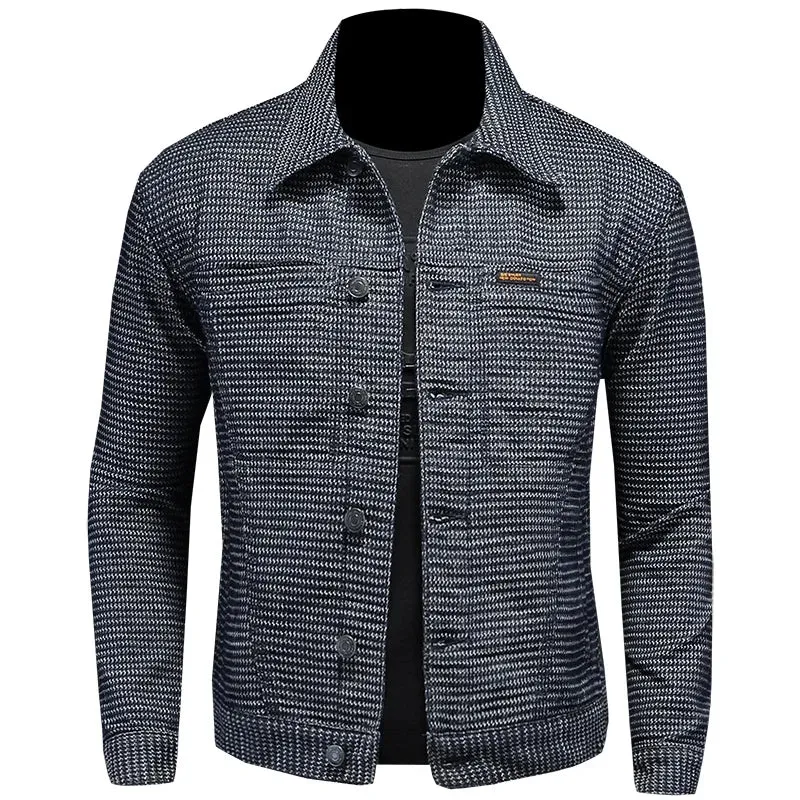 Stylish 2024 High Quality Fashion Handsome Trend Boutique Everything Casual Custom Fabric Jacket Top Men