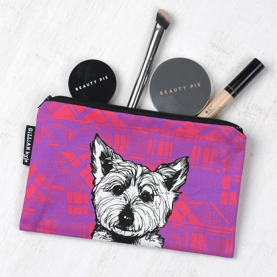 Tartan Westie Accessories Pouch