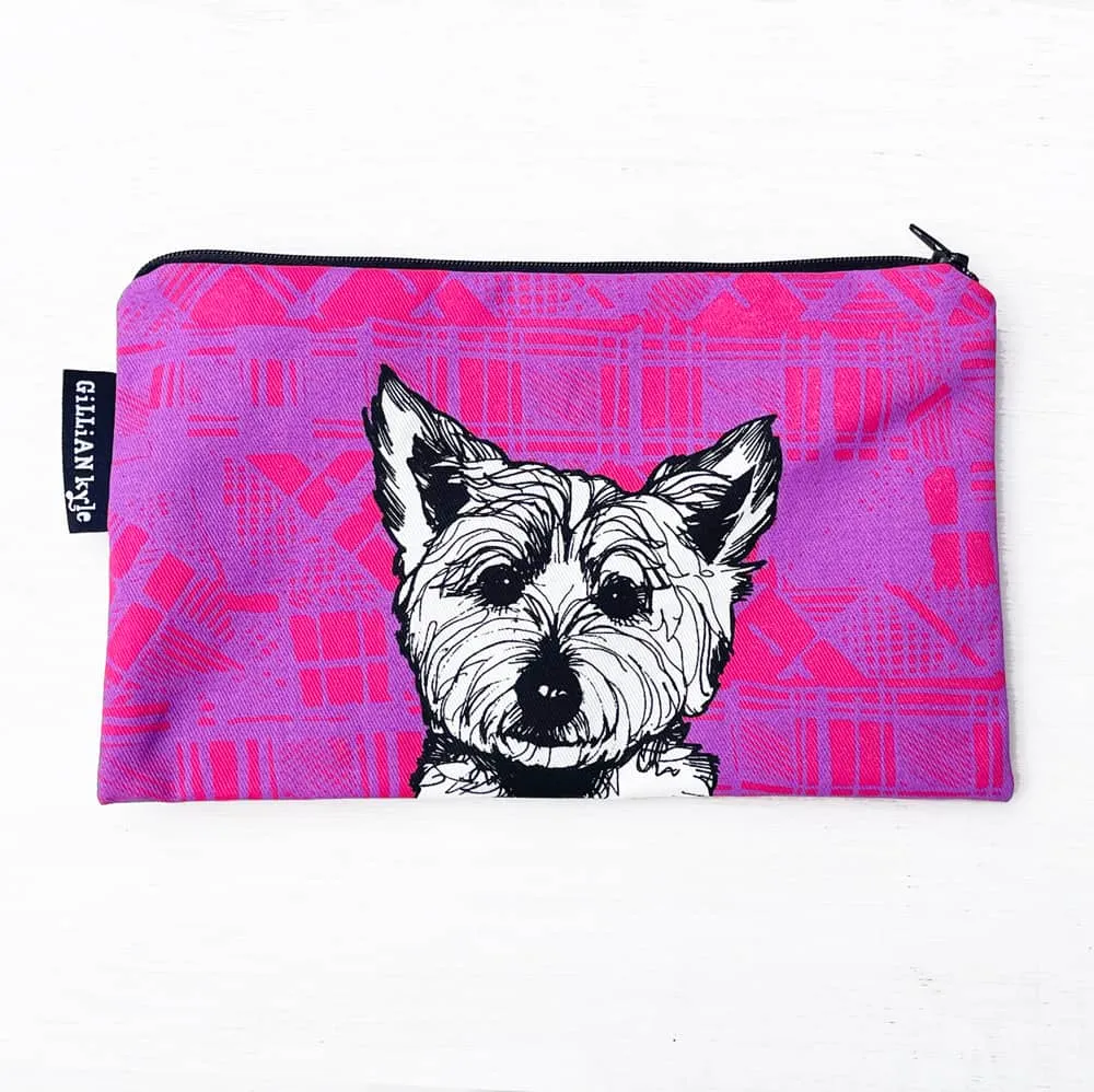 Tartan Westie Accessories Pouch