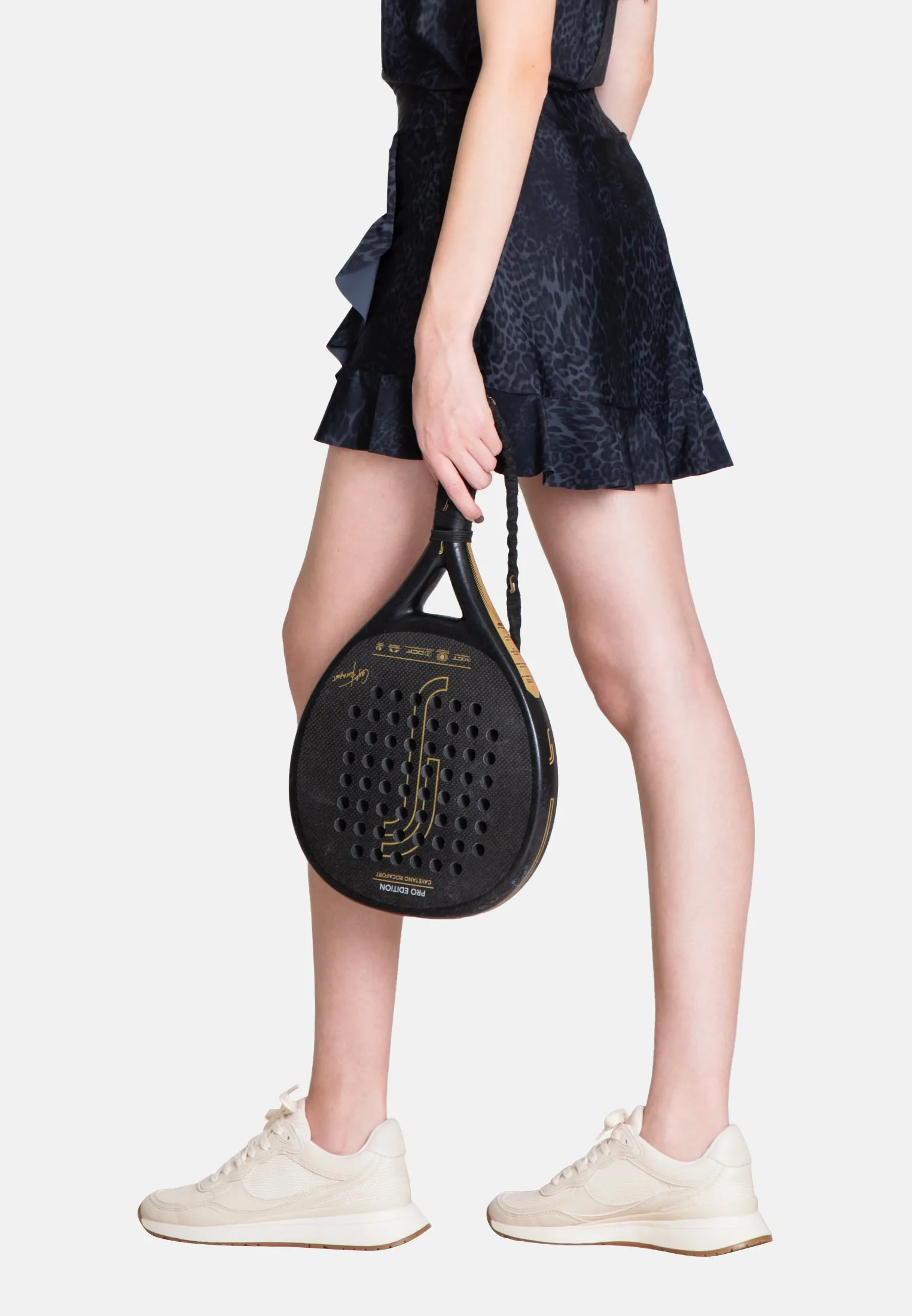 The Flounce Tennis Skirt - Grey Leo