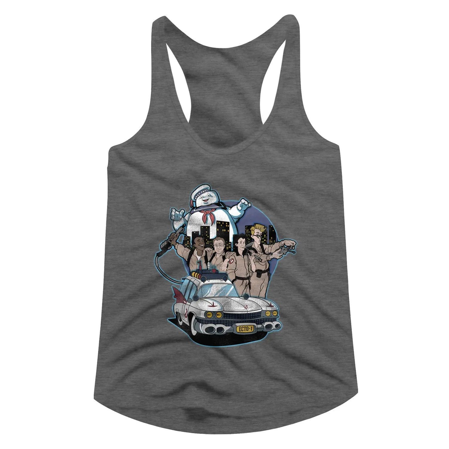 The Real Ghostbusters Bustin' Buddies Women's Racerback