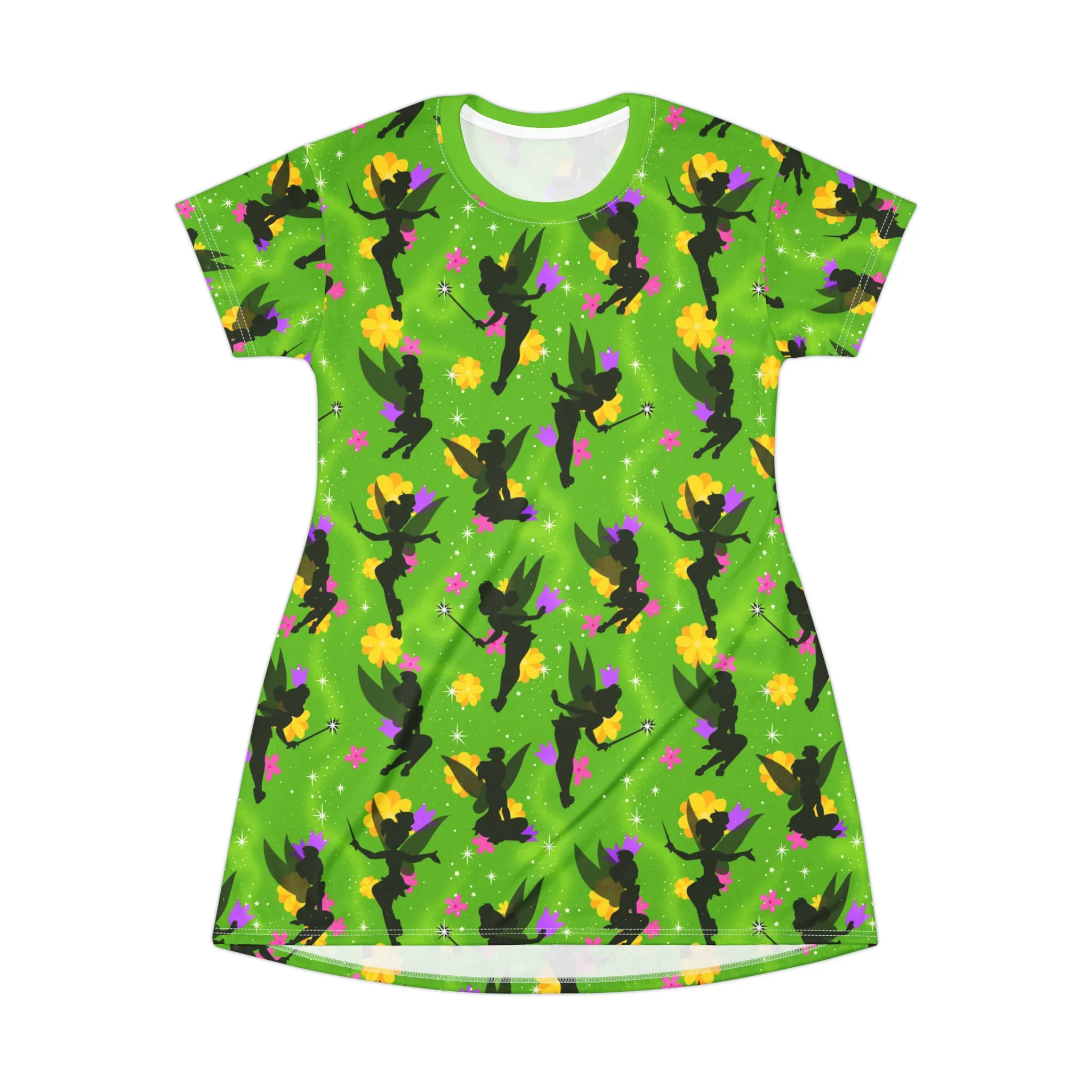 Whimsical Fairies T-Shirt Dress