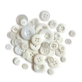 White Wash Buttons