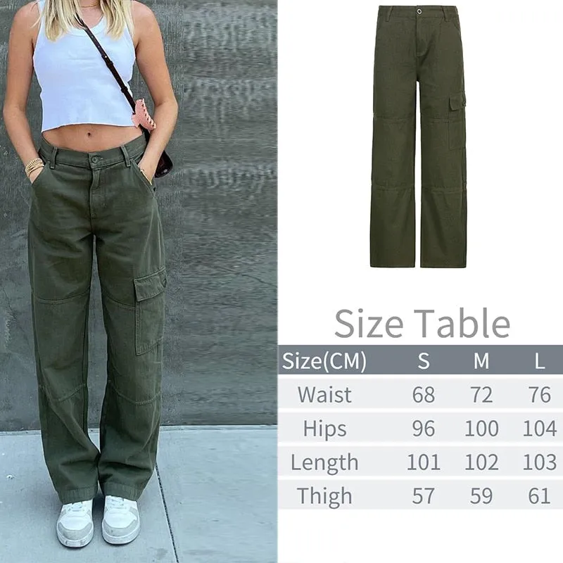 Wjczt Tawnie Printed Baggy Y2K Jeans Women's Low Waist jeans Autumn Winter Oversize Wide Leg Baggy Pants Casual Cargo Trousers