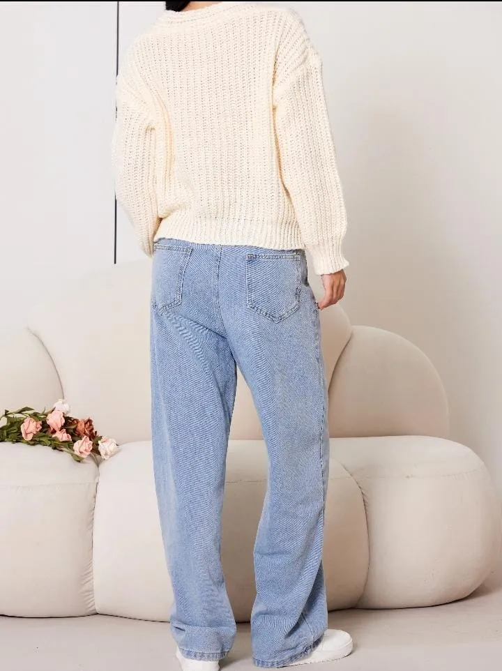 Women Loose Casual V-neck Short Outerwear   323764
