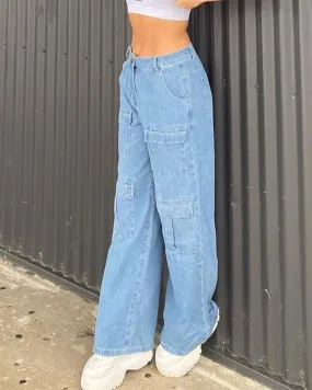 XXIII Women's Sena Wide Leg Jeans Blue